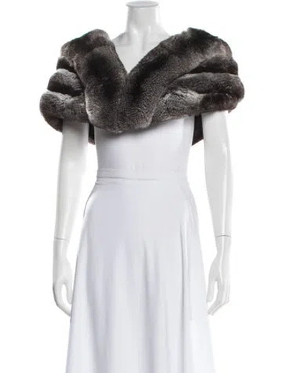 Pre-owned Maximilian Fur Chinchilla Fur Jacket In Black