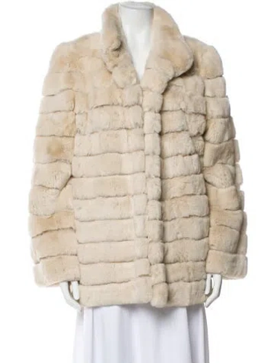 Pre-owned Maximilian Fur Coat In Neutral