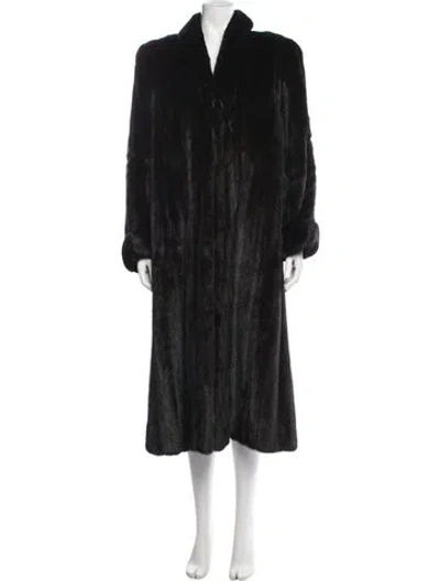 Pre-owned Maximilian Fur Fur Coat In Black