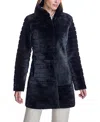 Maximilian Grooved Shearling Jacket In Black