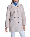 Maximilian Women's Lamb's Wool Peacoat In Beige