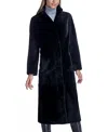 Maximilian Long Shearling Coat In Black