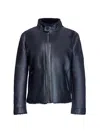 Maximilian Men's Shearling Jacket In Blue