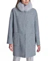 Maximilian Women's Reversible Shearling-collar Coat In Marble