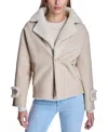 Maximilian Women's Dyed Shearling Lamb Reversible Jacket In Angora