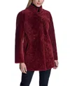 Maximilian Reversible Shearling Lamb Jacket In Red