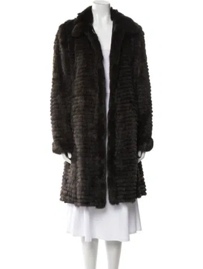 Pre-owned Maximilian Sable Fur Coat In Brown