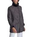 Maximilian Shearling Jacket With Stand Collar In Brown/brown