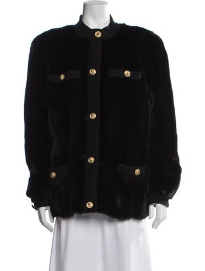 Pre-owned Maximilian Vintage Coat In Black