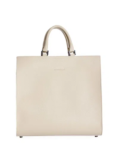 Maximilian Women's Leather Tote Handbag In Cream