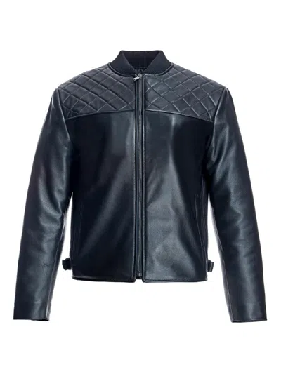 Maximilian Women's  Quilted Leather Moto Jacket In Black