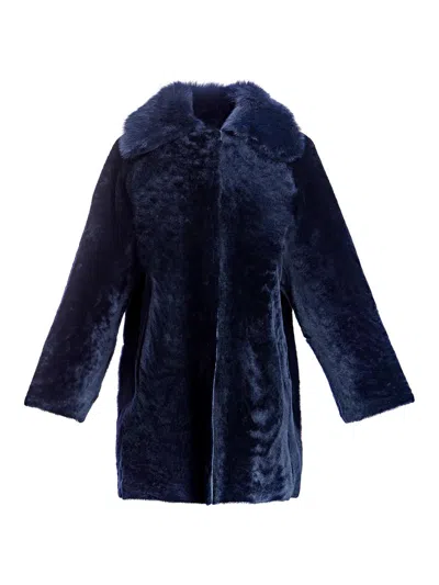 Maximilian Women's Reversible Shearling Jacket In Animal Print