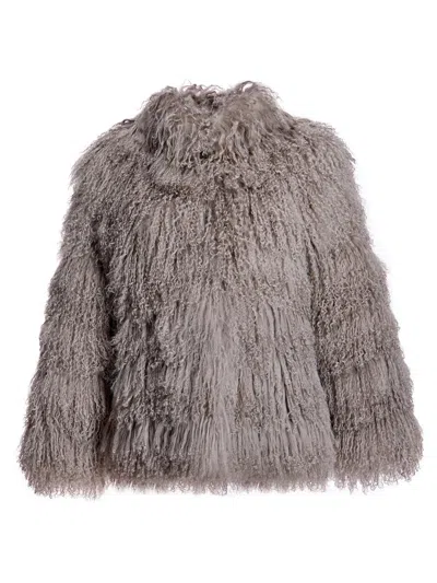 Maximilian Women's Tibetan Lamb Jacket In Multi