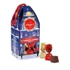 Maxim's De Paris Maxim's House Filled With Milk And Dark Chocolate Gianduja, 16 Piece In Blue