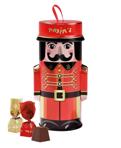 Maxim's De Paris Milk Dark Chocolate In Metal Bell Boy, 3.17oz In No Color