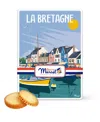 Maxim's De Paris Sacre Marcel Brittany Harbour Tin With Breton Butter Shortbreads, 5.2oz In Transparent