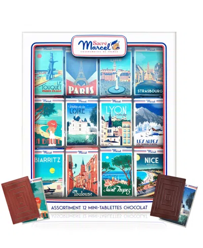 Maxim's De Paris Sacre Marcel Mini Chocolate Bars Gift Box, 3.5oz In Multi