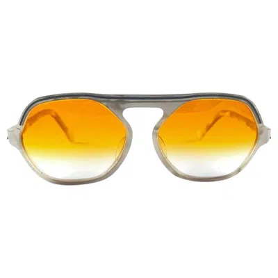 Pre-owned Maxim's De Paris Vintage  Mother Of Pearl Style Frame 1980's Glasses In Yellow