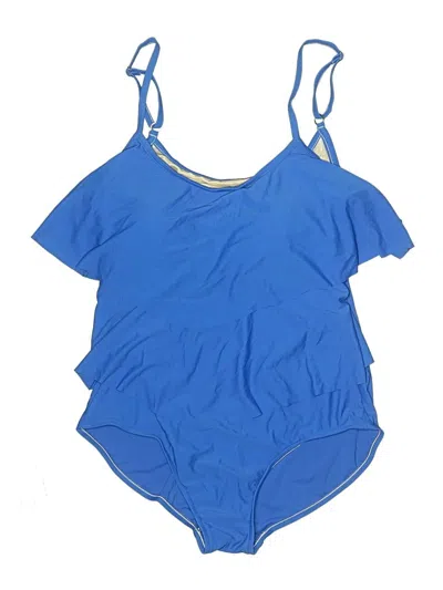 Pre-owned Maxine Of Hollywood One Piece Swimsuit In Blue