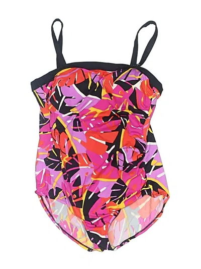 Pre-owned Maxine Of Hollywood One Piece Swimsuit In Pink