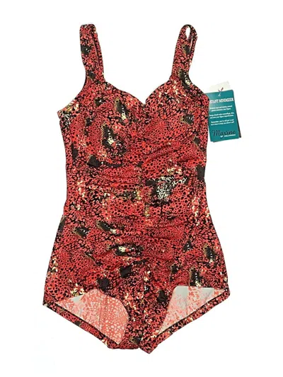 Maxine Of Hollywood One Piece Swimsuit In Red