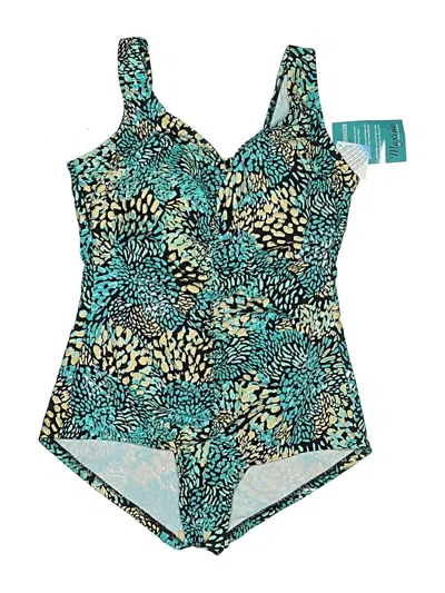 Maxine Of Hollywood One Piece Swimsuit In Teal