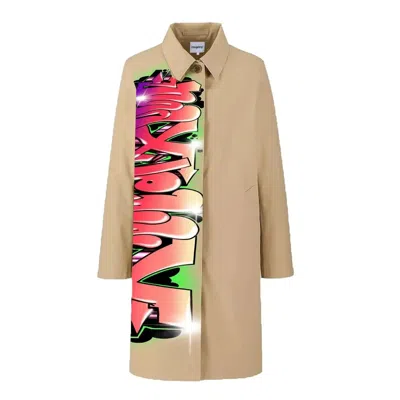 Maxjenny Women's Brown Trenchcoat - Beige
