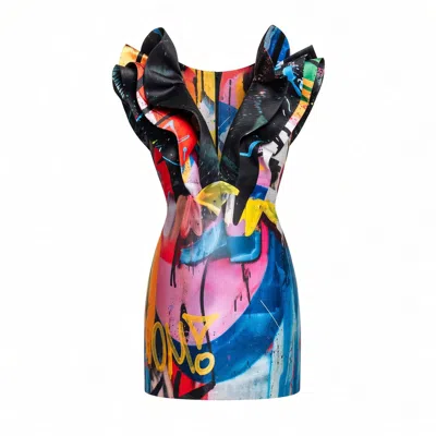 Maxjenny Women's Butterfly Mini Dress - Street
