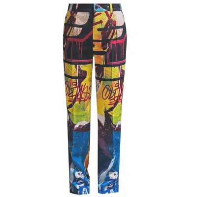 Maxjenny Women's Classic Suit Pants - Street Art