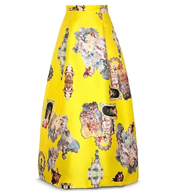 Maxjenny Women's Evening Skirt - Sicily Yellow