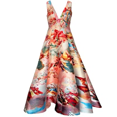 Maxjenny Women's Gold / Yellow Evening Dress - Heaven In Multi
