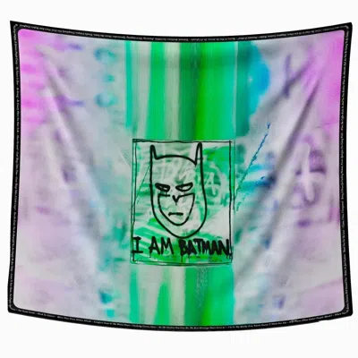 Maxjenny Women's Green / Purple Scarf - Green Purple In Multi