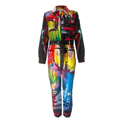 Maxjenny Women's Jumpsuit - Street Art In Multi