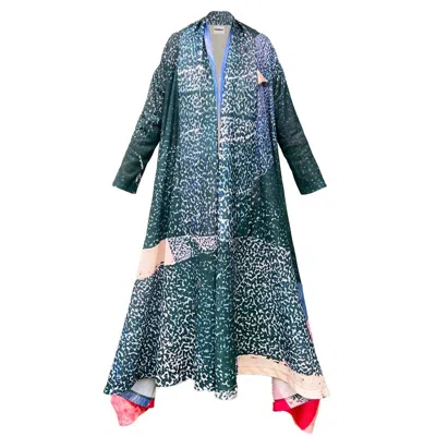 Maxjenny Women's Kaftan - Dark Art In Green