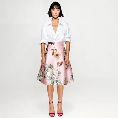 Maxjenny Women's Knee-length Skirt - Sicily Powder Pink