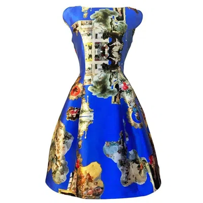 Maxjenny Women's Midi Dress C - Sicily Royal Blue