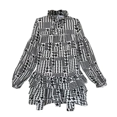 Maxjenny Women's Mini Dress - Black & White