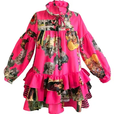 Maxjenny Women's Mini Dress - Neon Pink In Multi