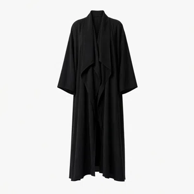 Maxjenny Women's Oversized Graphic Kimono Coat – Black