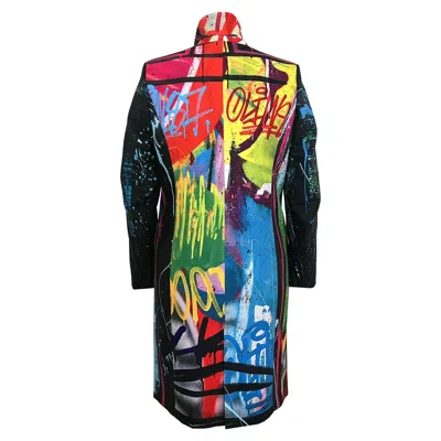 Maxjenny Women's Paletau Spring Coat - Street Art