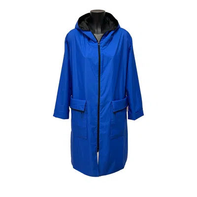 Maxjenny Women's Rain Jacket Blue In Multi