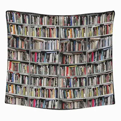 Maxjenny Women's Scarf - Bookshelf Of Art In Metallic