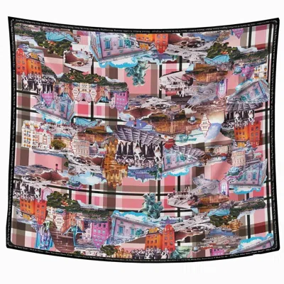 Maxjenny Women's Scarf - Stockholm Royal Pink In Multi