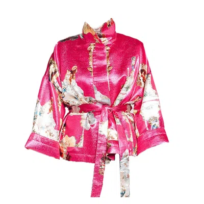Maxjenny Women's Square Boxy Jacket - Sicily Hot Pink
