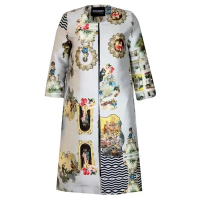 Maxjenny Women's Tailored Coat - Sicily Dirty White In Multi