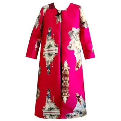 Maxjenny Women's Tailored Coat - Sicily Hot Pink