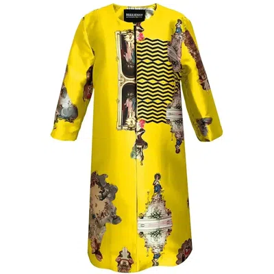 Maxjenny Women's Tailored Coat - Sicily Yellow