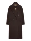 Maxmara Atelier Angus Overcoat In Cashmere, Alpaca And Wool In Brown