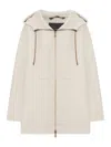 Maxmara Atelier Double Pure Cashmere Sweatshirt Coat In Nude