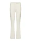 Maxmara Pianoforte Slim Trousers With Side Band In White
